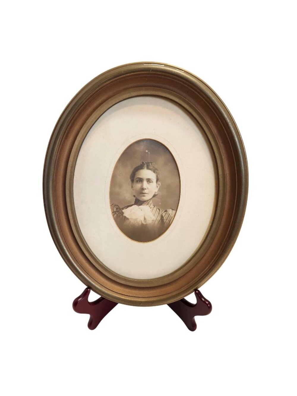 Antique Oval Portrait Gold-Tone Frame - Custom Backing By Hochschild Kohn READ